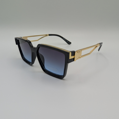 Oversized "Purple/Gold" Frame Sunglasses