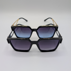 Oversized "Purple/Gold" Frame Sunglasses