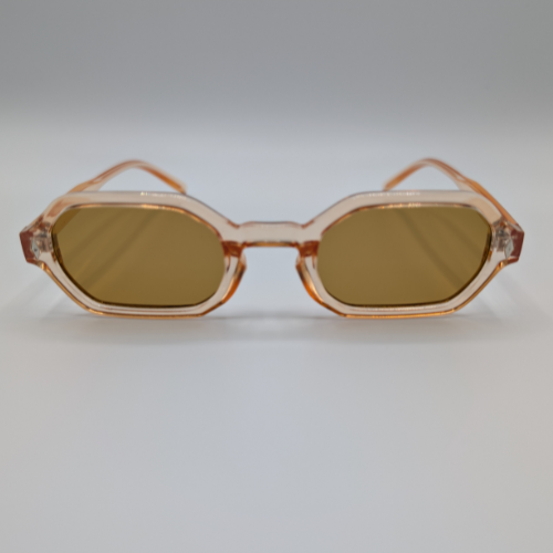 Retro "Yellow" Clear Frame Sunglasses