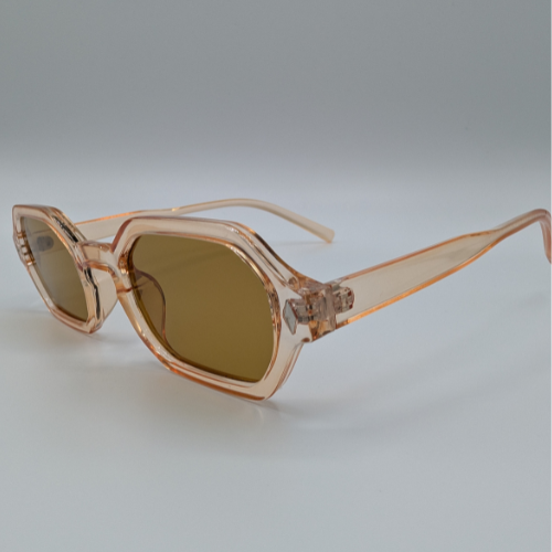 Retro "Yellow" Clear Frame Sunglasses